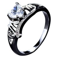 Eastshop finom szerelem szív gyűrű Divat Ötvözet Női ujj gyűrű