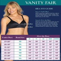 Vanity Fair női szépség vissza teljes ábra Wirefree simító melltartó, stílus 71380