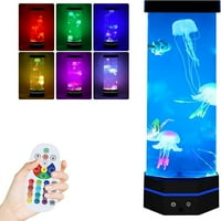 Ajándékok felnőtteknek gyerekeknek, 15 nagy medúza láva lámpa LED medúza akvárium éjszakai fény távirányítóval színes