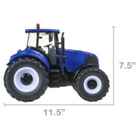 Kalanderő traktor, kék