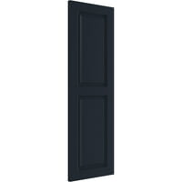 Ekena Millwork 18 W 33 H True Fit PVC Két egyenlő emelt panel redőny, csillagtalan éjszakai kék