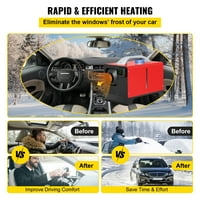 VEVORDiesel Air Heater All In One, 8KW Diesel Heater 12V, gyors fűtés, dízel Parkolófűtés Fekete LCD & vezeték