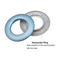 Uxcell 1-9 16 Belső Átmérő. Műanyag függönygyűrűk, Kék, 24pack