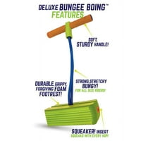 Az eredeti Deluxe Bungee Boing By Geospace; A legkönnyebb, legegyszerűbb Pogo a gyerekek éveiben és fel