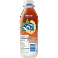 Snapple Zero Sugar Peach Tea Juice ital, fl oz, üveg