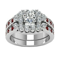 GiliGiliso Clearance Luxus Fényes Ékszerek Teljes Gyémánt Gyűrűk Esküvői Menyasszonyi Gyűrűk Ígéret Gyűrűk