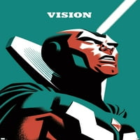 Marvel Comics-Vision - Vision fali poszter fa mágneses kerettel, 22.375 34