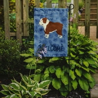 Carolines kincsek ck6240gf angol Bulldog üdvözlő zászló kert mérete, kicsi, többszínű