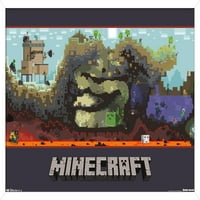 Minecraft-Világ Fal Poszter, 14.725 22.375