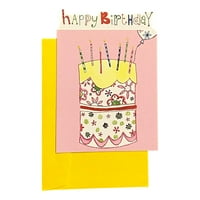 Születésnapi üdvözlőlap szeretteinek, családjának és barátainak-Boldog születésnapot-Deluxe, texturált papír; születésnapi