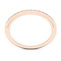 Imperial 1 5ct TDW Diamond 10K Rose Gold I Love You Band