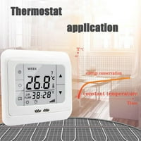 Yannee termosztát hőmérséklet-szabályozó LCD digitális érintőképernyős Padlófűtés