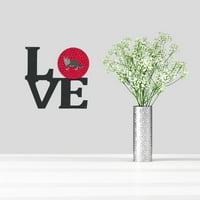 Carolines kincsek Ck5708walv szibériai erdő macska szerelem fém fal Artwork szerelem, piros, 12x12, Többszínű