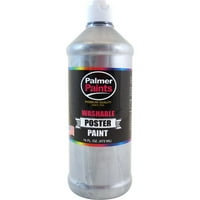 Mosható fémes Poszterfesték 16oz-ezüst, Pk 3, Palmer