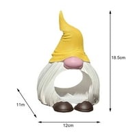harmtty Madáretető Esővédelem Nagy kapacitású újrafelhasználható műgyanta Gnome madáreledel adagoló dísz kültéri ellátás,
