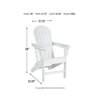 Aláírás tervezése Ashley Kortárs naplemente kincs Adirondack szék fehér
