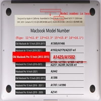 KAISHEK Hard Shell Cover csak kompatibilis kiadás MacBook Pro 13 érintés nélkül nincs CD-ROM modell: a A színes A 114_3