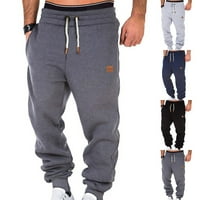 Férfi Alkalmi Rakomány Sweatpants Aktív Fleece Jogger Nadrág Laza Sport Nadrág