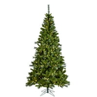 Vickerman 6,5 '42 Malvern Mi ez mesterséges karácsonyfa, meleg fehér Dura-Lit 6 LED-es lámpák