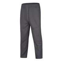 Hfyihgf Férfi Rakomány Nadrág Könnyű Klasszikus Pamut Elasztikus Derék Nadrág Túrázás Jogger Sweatpants Multi-Pocket